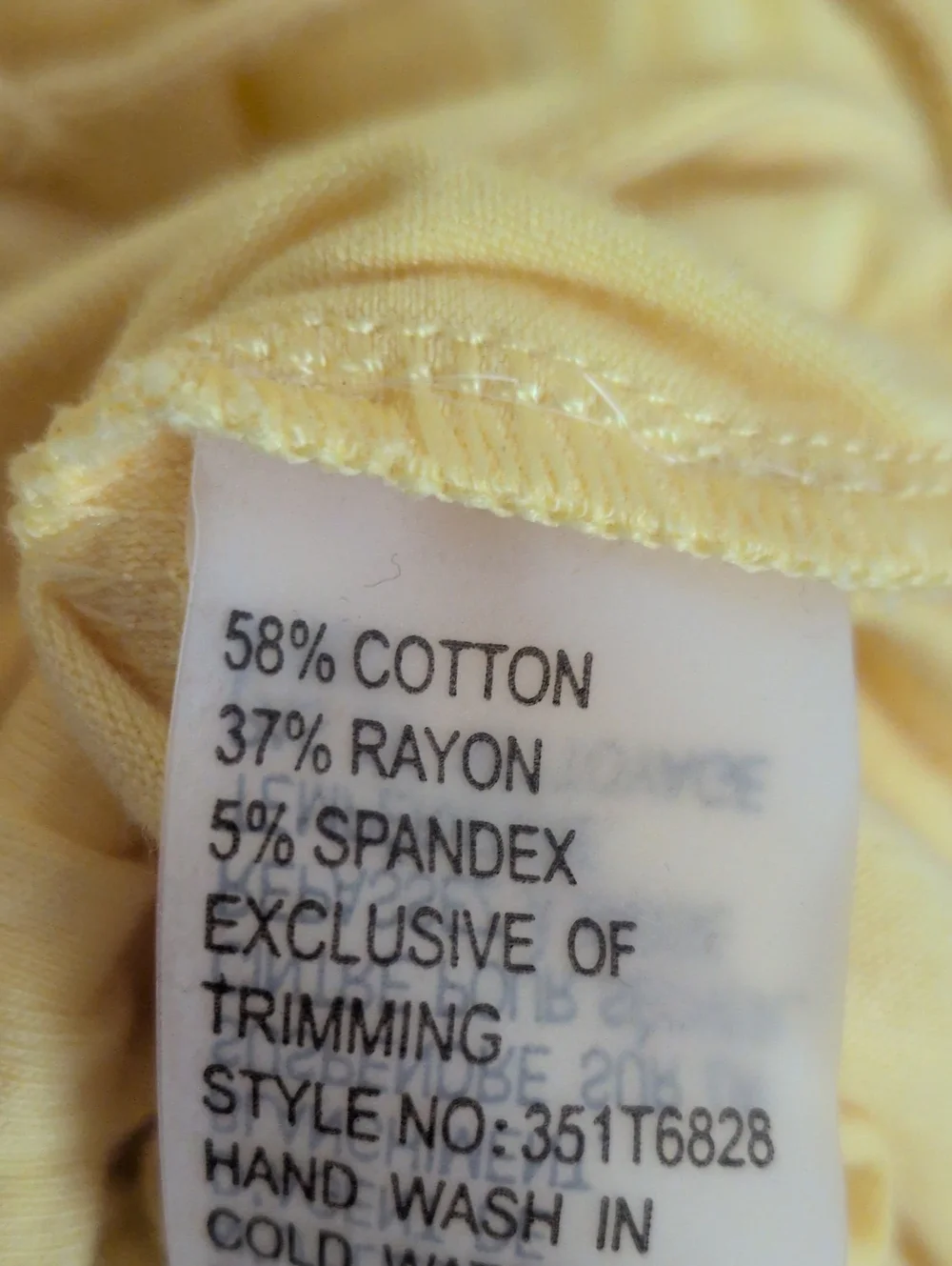Peter Nygard Yellow Pom Pom Lace Trim Top - XL